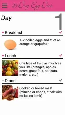 28 Day Egg Diet android App screenshot 3